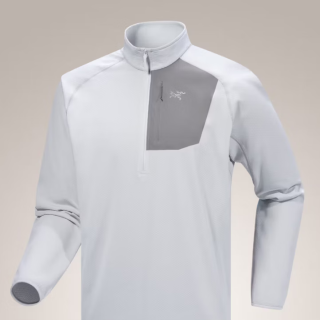 始祖鸟（ARC'TERYX）DELTA 1/2 ZIP 男子 抓绒衫  隐秘灰/空间灰 Solitude/Void