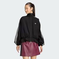 adidas 三叶草 宽松漏斗领休闲女子拉链外套夹克上衣