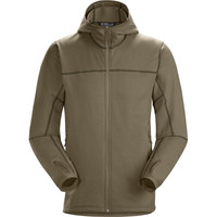始祖鸟（ARC'TERYX）男士 Naga 全拉链连帽抓绒衣 Naga Hoody Full Zip 游骑兵绿 S