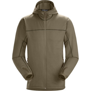 始祖鸟（ARC'TERYX）男士 Naga 全拉链连帽抓绒衣 Naga Hoody Full Zip 游骑兵绿 S