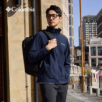 Columbia 户外男子拒水运动软壳衣徒步旅行休闲外套WE5801