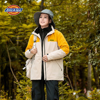 Dickies 冲锋衣女三合一防风防泼水连帽秋冬季抓绒衣情侣外套七夕礼物