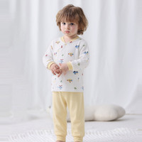 丽婴房 婴幼儿开襟家居服套装 小童秋衣秋裤套装（3款可选）