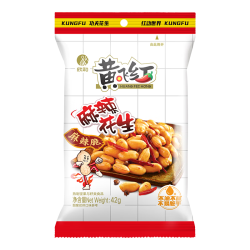 黄飞红 HUANGFEIHONG）  麻辣花生42g*8袋