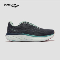 saucony 驭途18减震跑鞋男缓震透气跑步运动鞋子RIDE18 深灰绿227 42 男