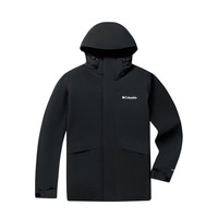 Columbia 三合一冲锋衣男金点鹅绒内保暖两件套XE3587 010黑色 S