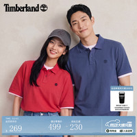 Timberland 男装短袖POLO衫新款通勤透气修身|A2EPM A2EPMN96/红色 L
