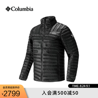 Columbia 26秋冬新品男子钛金极地保暖拒水800蓬鹅绒羽绒服WE0547 011 黑色