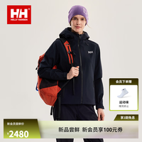 HELLY HANSEN , HH海丽汉森hh26秋 女款 砺风专业户外防风耐磨内里抓绒连帽软壳外套 黑色 XL