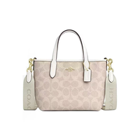 COACH City 23经典老花按扣托特包Tote包购物袋皮革单肩包小号女款