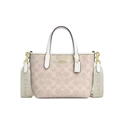 COACH City 23经典老花按扣托特包Tote包购物袋皮革单肩包小号女款
