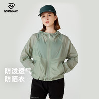 诺诗兰 夏季户外女士蝉翼防晒皮肤衣防晒服外套upf50+轻薄透气