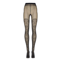 Wolford Ornamental 20D微透连裤袜 黑色 XS