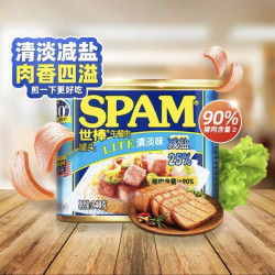 世棒 清淡减盐午餐肉340g罐装