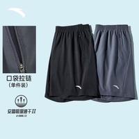 安踏 速干运动短裤男夏季吸湿透气健身训练跑步户外休闲梭织五分裤