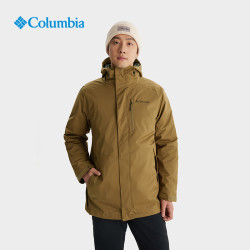 Columbia 三合一冲锋衣男户外防水保暖连帽夹克外套WE6198 257 S