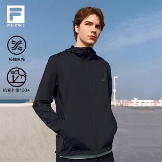 FILA 凉感外套26夏季新款男女户外健身跑步轻薄透气防晒衣皮肤衣