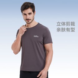 ALPINT MOUNTAIN 埃尔蒙特3M科技速干男士短袖t恤