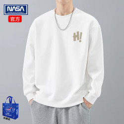 NASAR-FARM 官方卫衣男春季重磅圆领t恤 常规卫衣-02-白色 2XL （145-165斤）