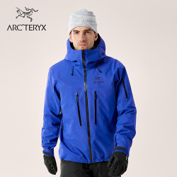 ARC'TERYX ALPHA SV JACKET GORE-TEX 防水 男子 硬壳夹克 VITALITY/BLACK/群青蓝/黑色 S