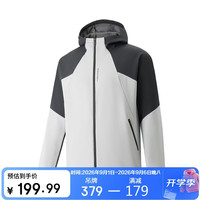 361° 男士外套秋冬季连帽运动户外加绒保暖夹克风衣652634605-1