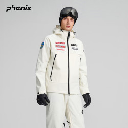 Phenix 菲尼克斯 25-26年新款连帽防风3L滑雪服中层运动户外卫衣 米白 L