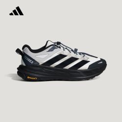 adidas 男女户外超轻稳定缓震回弹徒步鞋板鞋休闲鞋KZ7356