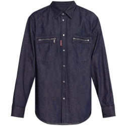DSQUARED2 Denim shirt 拉链口袋牛仔衬衫