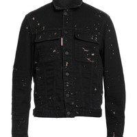 DSQUARED2 Denim jacket 黑色泼点夹克，深黑