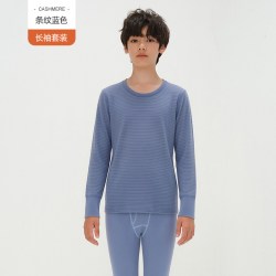 顶瓜瓜 7A抗菌羊绒蚕丝 青少年保暖内衣套装