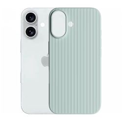 爱否开物 爱否棒棒糖手机壳适用iPhone16 天青色 瓦楞
