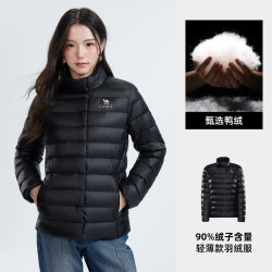 骆驼 女装轻薄羽绒服2026男女冬季新款90绒保暖立领排骨羽绒外套