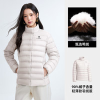 骆驼 女装轻薄羽绒服2026男女冬季新款90绒保暖立领排骨羽绒外套