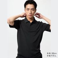 优衣库 DRY-EX速干POLO衫/短袖印花优衣库男装女装T恤运动透气483972