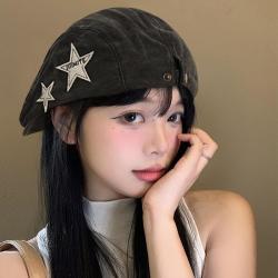 上海故事 2026复古前进贝雷帽女英伦休闲简约百搭显脸小四季画家报童帽