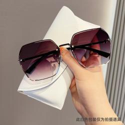 上海故事 2026无框墨镜女高级感遮阳时尚太阳镜显脸小眼镜