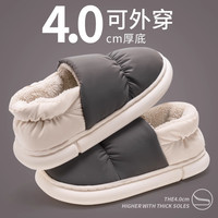 利达妮 男士羽绒棉拖鞋
