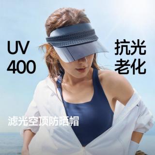 蕉下 滤光空顶防晒帽女夏新款镜片遮阳帽防紫外线速干网球帽骑行帽