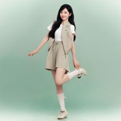 FILA 田曦薇同款丨女装FUSION系列户外马夹女士凉感防晒梭织外套