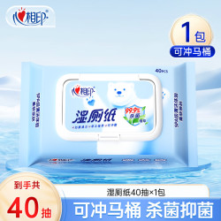 心相印 湿厕纸便携装40抽