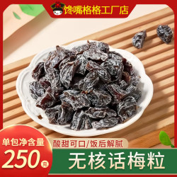 馋嘴格格 无核话梅粒酸爽梅子果干梅肉孕妇休闲解馋网红爆款小零食