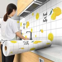 厨房防油污贴纸自粘加厚贴纸家用灶台台面墙纸橱柜油烟机耐高温