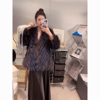 百亿补贴：KELE COCO 女士双重漂染工艺貉子毛皮草外套