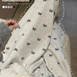 蝴蝶结孕妇糯米阔腿裤秋冬季加绒垂感直筒拖地裤慵懒风