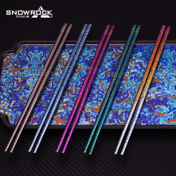 SNOW ROCK 冰花-纯钛228mm筷子(星空礼盒装)