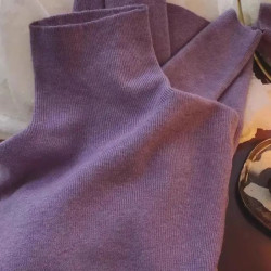 100%正品撤柜秋冬季修身内搭显瘦堆堆领针织打底衫长袖毛衣