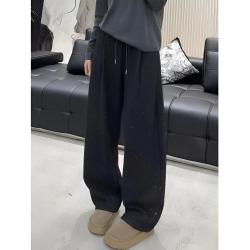 孕妇裤秋冬季新款外穿加绒加厚亮片抽绳弯刀裤休闲长裤时尚裤子女