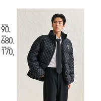 太平鸟 冬季爆款老花情侣保暖面包羽绒服BAACE4134