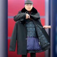 男款加绒棉服衣服外套休闲加厚棉袄冬季保暖黑色内胆棉衣大码冬装