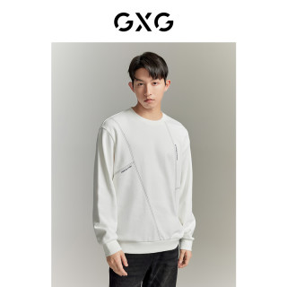 GXG 男装 多色简约百搭舒适明线设计圆领卫衣#G24D313002